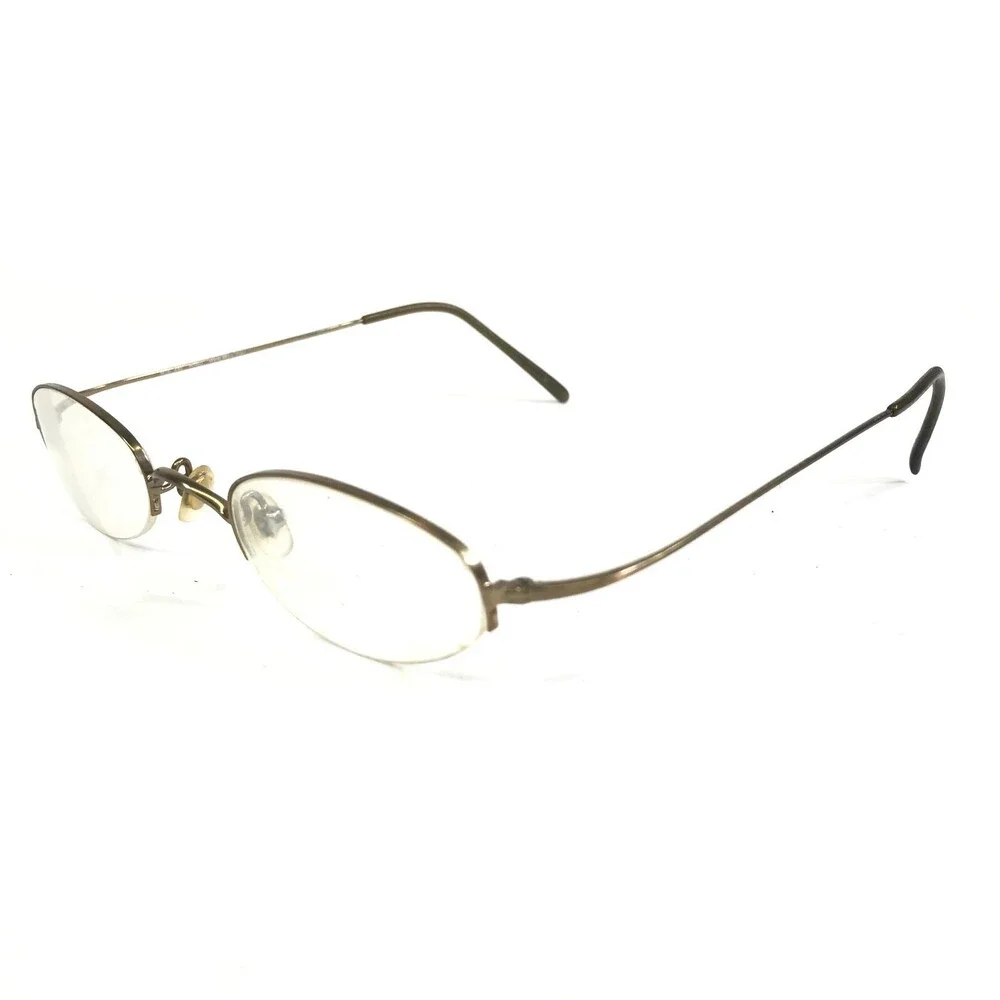 MODO Eyeglasses Frames MOD 898 AGD Gold Round with Clip On Lenses 43-22-145